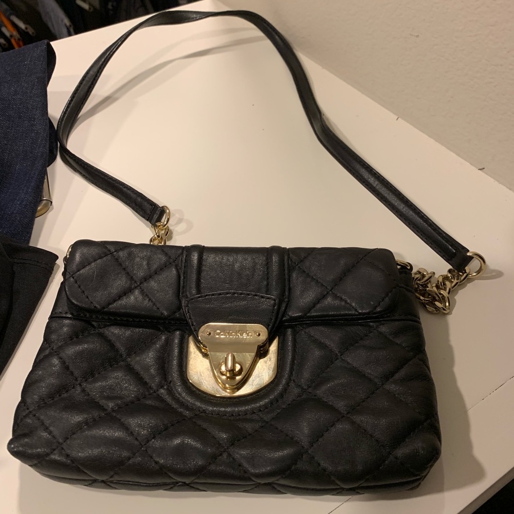 Calvin Klein leather small crossbody